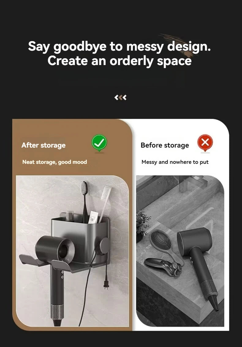 Hair Dryer Storage Rack