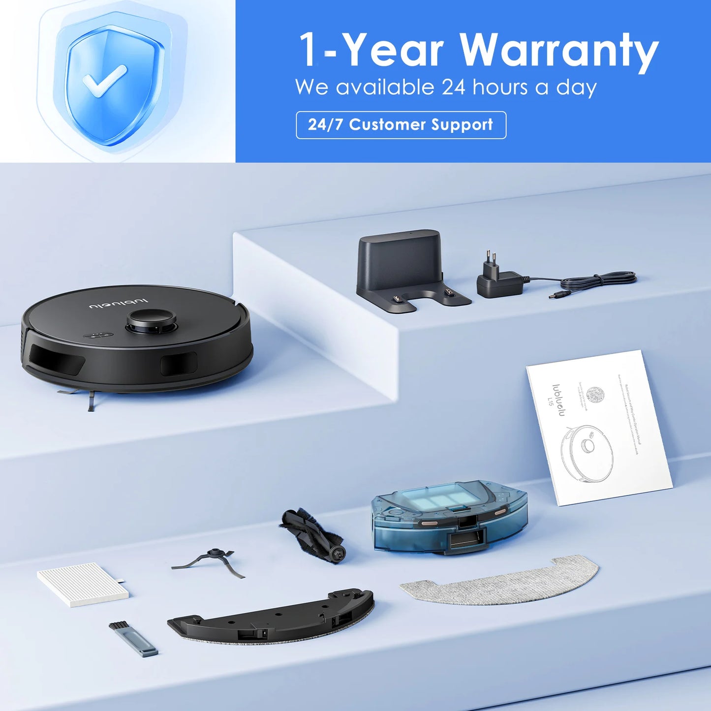 Lubluelu L15 Robot Vacuum And Mop Combo