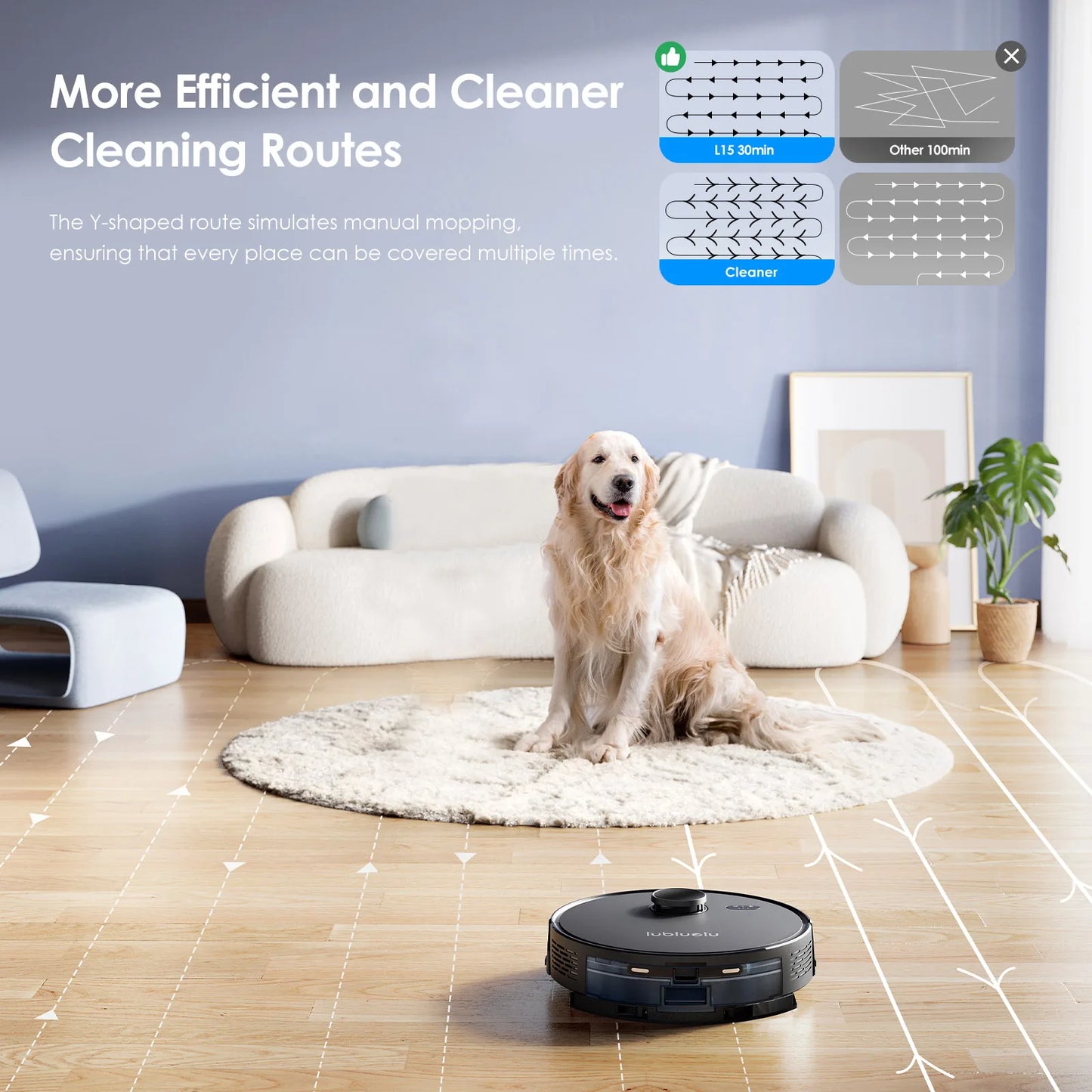 Lubluelu L15 Robot Vacuum And Mop Combo