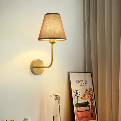 American fabric wall lamp