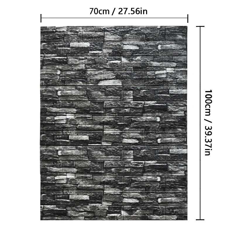 Brick 3D Wall Sticker Foam Self Adhesive