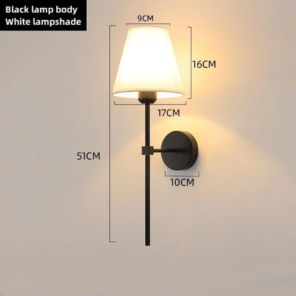 American fabric wall lamp