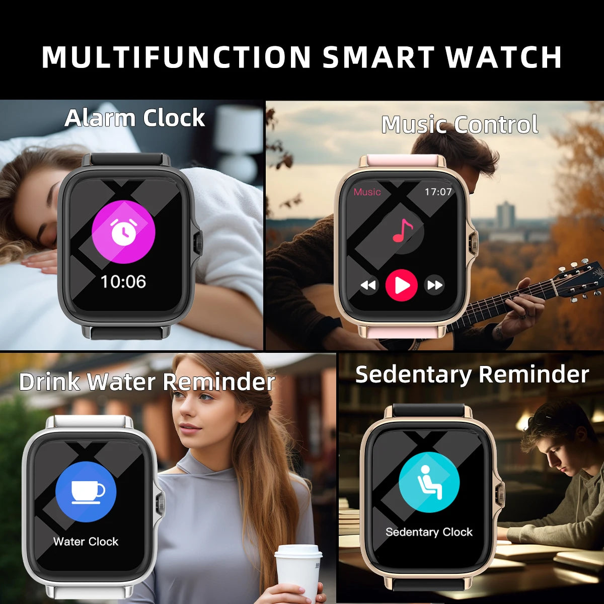 Waterproof Smart Watch For iPhone and Android 1.83"