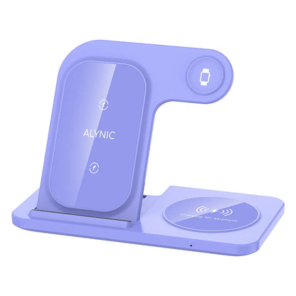 LED Fast Wireless Charger Stand 3 in 1