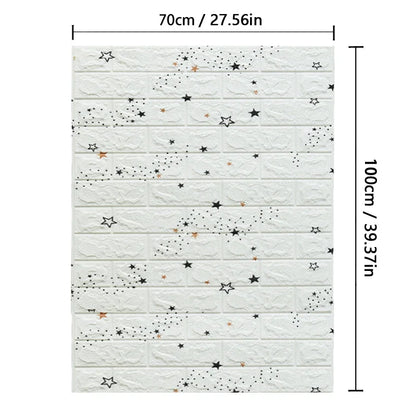 Brick 3D Wall Sticker Foam Self Adhesive