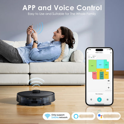 Lubluelu L15 Robot Vacuum And Mop Combo