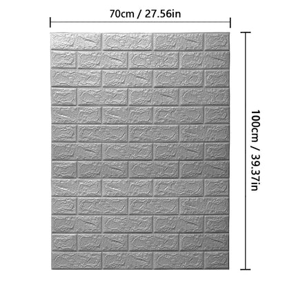 Brick 3D Wall Sticker Foam Self Adhesive