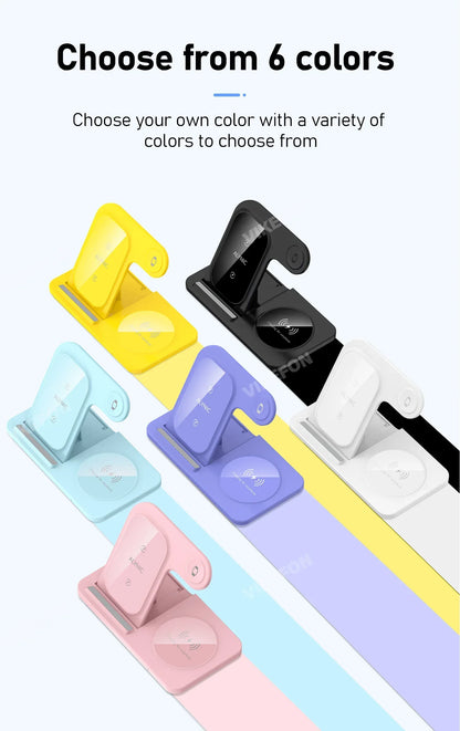 LED Fast Wireless Charger Stand 3 in 1
