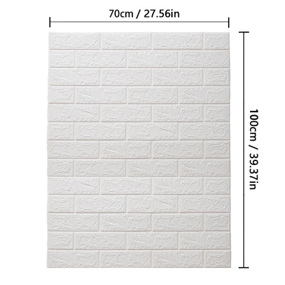 Brick 3D Wall Sticker Foam Self Adhesive