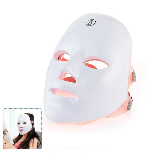 Wireless 7-Color LED Face & Neck Mask