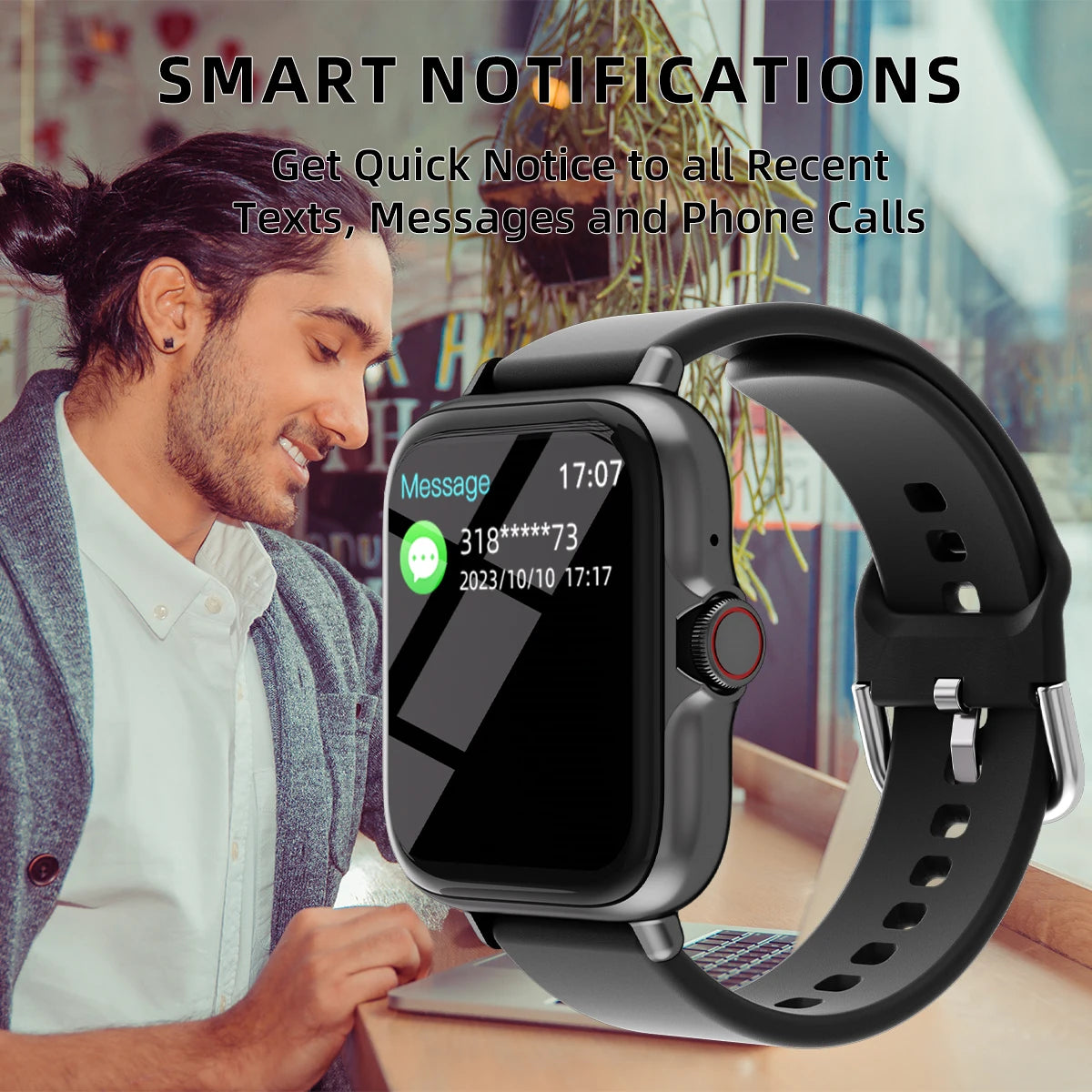 Waterproof Smart Watch For iPhone and Android 1.83"