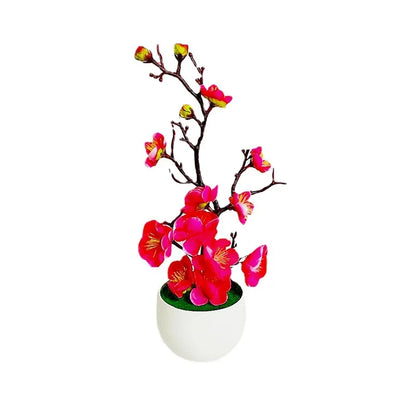 Bonsai Silk Flowers Blossoms Artificial Plant