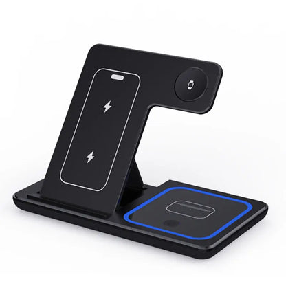 LED Fast Wireless Charger Stand 3 in 1