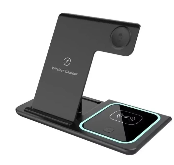 LED Fast Wireless Charger Stand 3 in 1