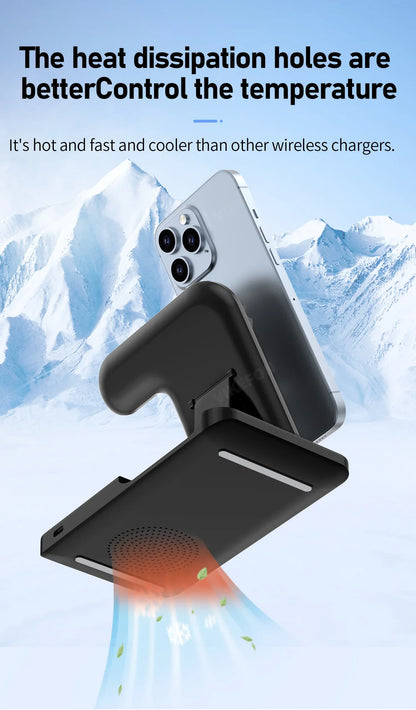 LED Fast Wireless Charger Stand 3 in 1