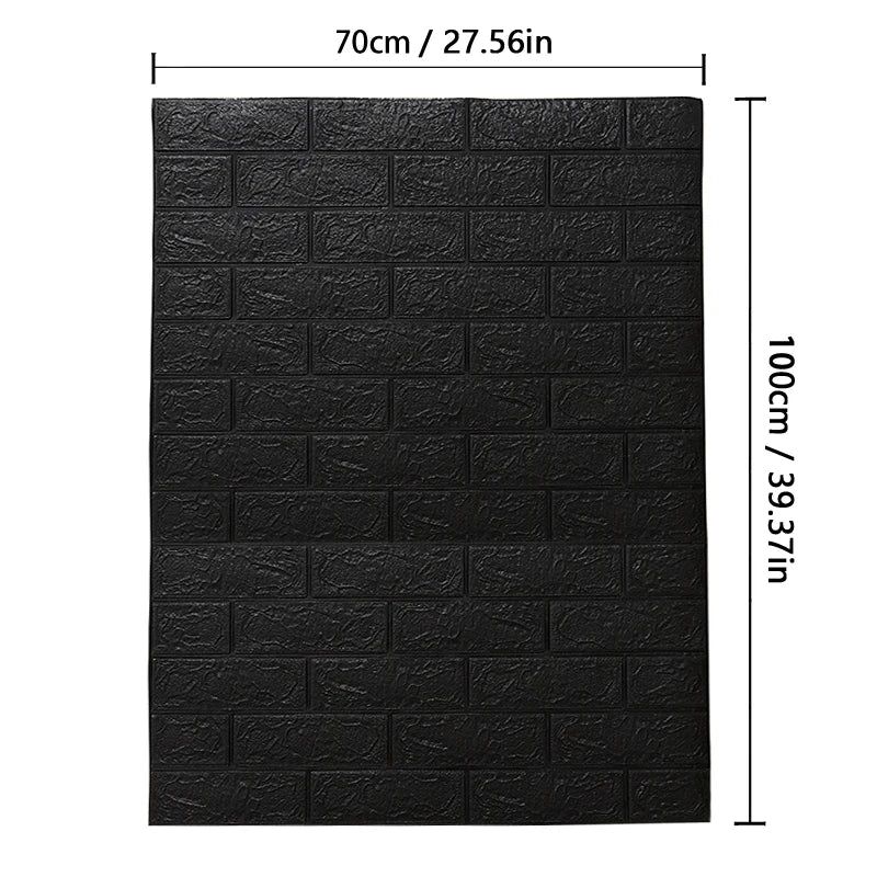 Brick 3D Wall Sticker Foam Self Adhesive