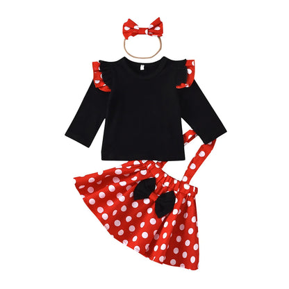 1-5 Years Minnie Cosplay Dress with Headband