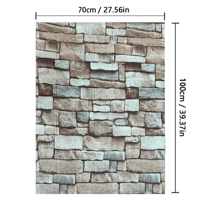 Brick 3D Wall Sticker Foam Self Adhesive