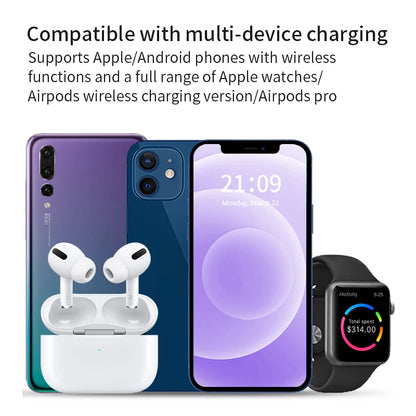 LED Fast Wireless Charger Stand 3 in 1