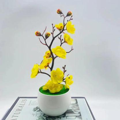 Bonsai Silk Flowers Blossoms Artificial Plant