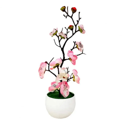 Bonsai Silk Flowers Blossoms Artificial Plant
