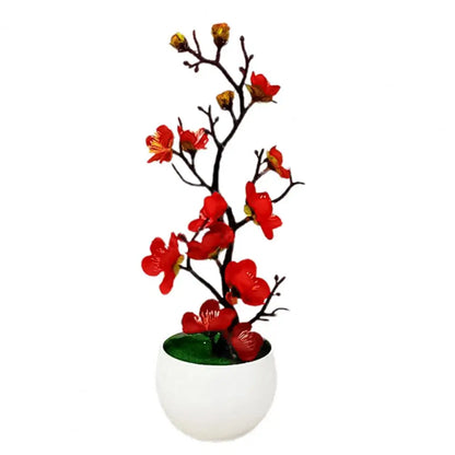 Bonsai Silk Flowers Blossoms Artificial Plant