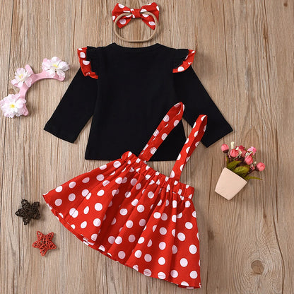 1-5 Years Minnie Cosplay Dress with Headband