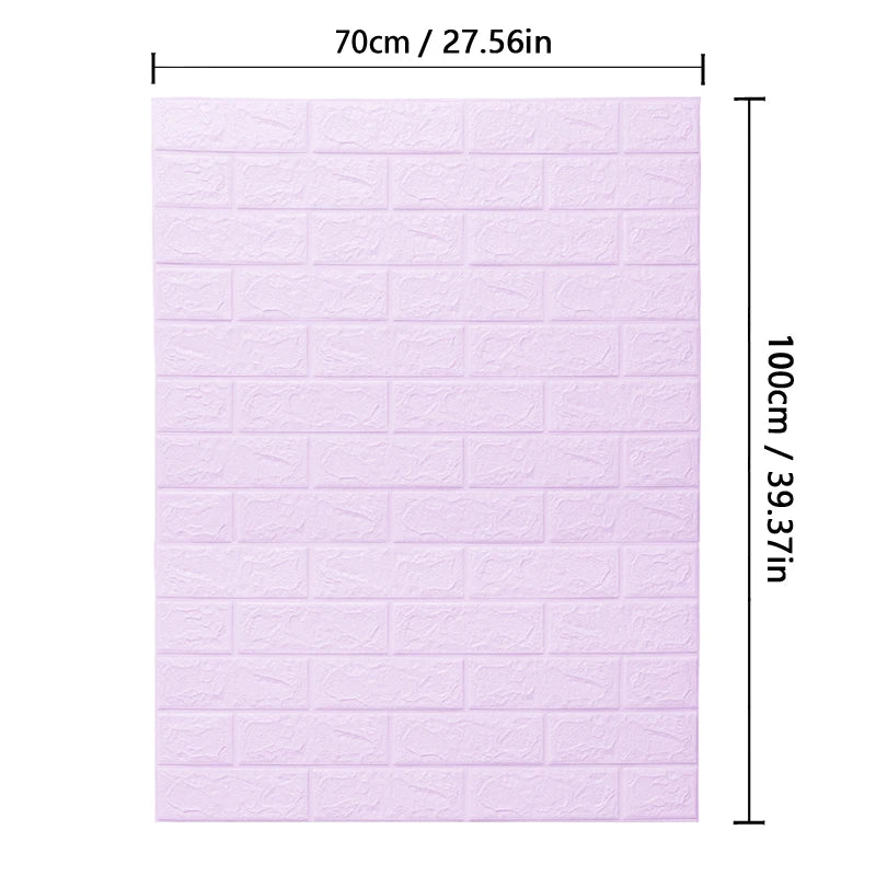 Brick 3D Wall Sticker Foam Self Adhesive